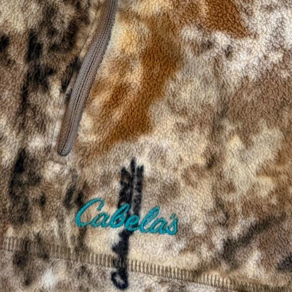 Cabela's Camouflage Fleece Zip Up Sweatshirt - Picture 5 of 8